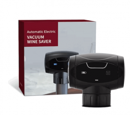 Dop de vin profesional cu pompă de vid electrică, EASY Making Life Simple, KVS-4, negru [6]