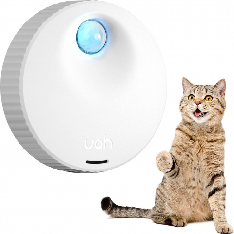 Pet shop - Eliminator de Miros Uahpet pentru Litiera Pisicii, Fără Parfum, Cu Senzor, Reîncărcabil USB, Eficiență 99%, Pentru Baie, Bucătărie, Dulapuri, Zone Mici, Alb