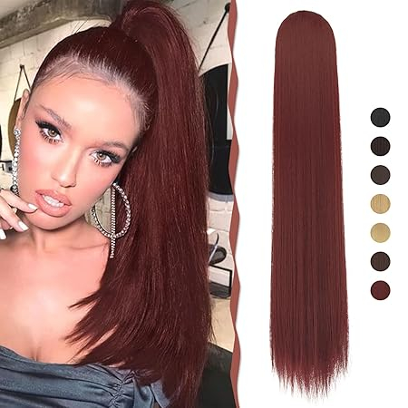 Femei - extensie-coada-de-cal-70cm-dreapta-cu-snur-sofeiyan