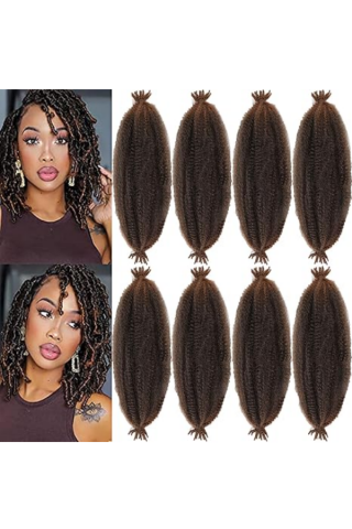 Genți și Accesorii Femei - Extensii de Păr Afro Twist 92 cm – 6 Pachete Pre-separate, Culoare satena