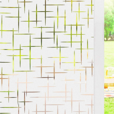 Casă, Grădină & Bricolaj - Folie adezivă pentru geam, opacă, 44,5 x 200 cm