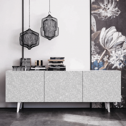 Folie decorativa autoadeziva pentru mobilier, Gri, 30x300 cm, SAAD [2]