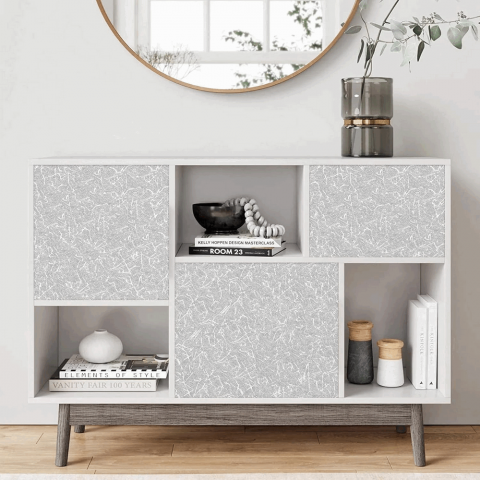 Folie decorativa autoadeziva pentru mobilier, Gri, 30x300 cm, SAAD [7]