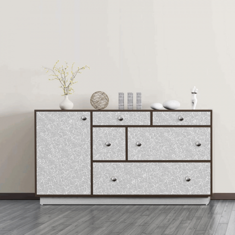 Folie decorativa autoadeziva pentru mobilier, Gri, 30x300 cm, SAAD [3]