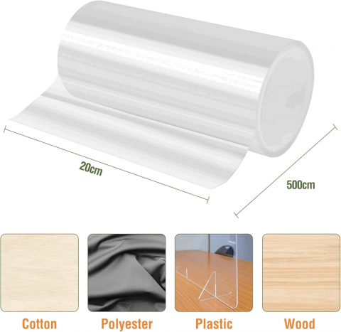 Folie Protectie mobila anti-zgarieturi pentru pisici, transparent, 20x500 cm [1]