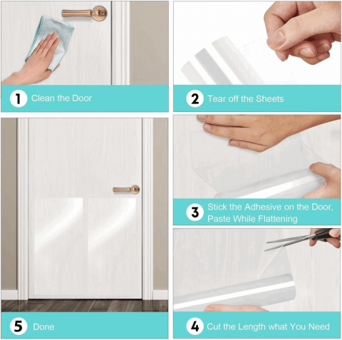 Folie Protectie mobila anti-zgarieturi pentru pisici, transparent, 30x100 cm [3]