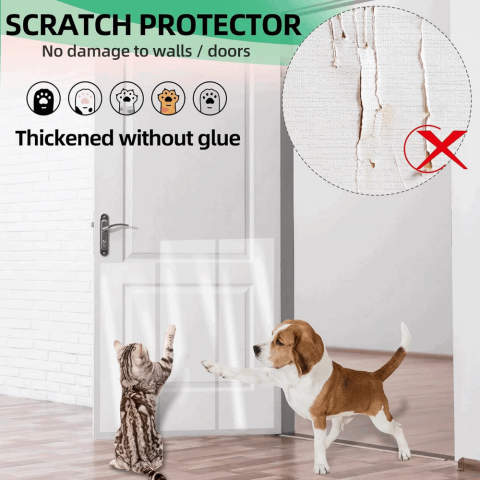 Folie Protectie mobila anti-zgarieturi pentru pisici, transparent, 30x100 cm [2]