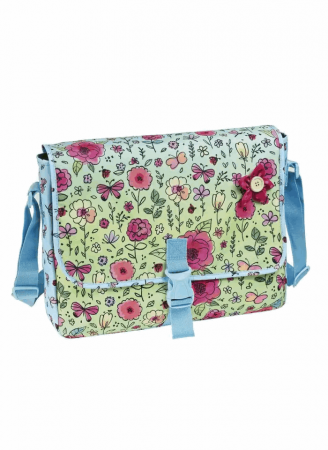 Ultimul Produs! - Geanta de umar Busquets Country bag, 36x28x12 cm, culoare albastru