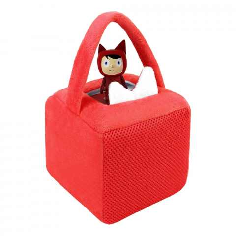 Jucării & Jocuri - Geanta pentru Toniebox cu Husa Protectoare pentru Urechi Tonie, Plus, Rosu