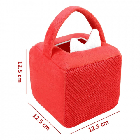Geanta pentru Toniebox cu Husa Protectoare pentru Urechi Tonie, Plus, Rosu [3]