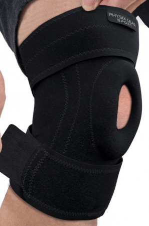 Sănătate - Genunchiera cu stabilizatori laterali şi curele ajustabile, Physix Gear, marime L