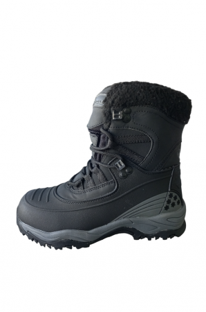 Îmbrăcăminte & Încălțăminte - Ghete din piele matlasate dama, Vemont, Dintex technology, Negru, 36