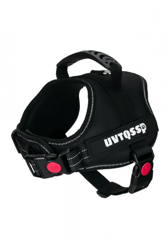 Pet shop - Ham tactic impotriva tragerii, reflectorizant pentru caini, negru, UVTQSSP