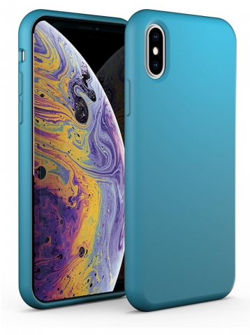 Huse, Folii & Accesorii Telefoane - Husa Compatibila cu iPhone XR – TPU Semi Rigid cu Interior din Microfibra, Protectie Eleganta si Confortabila, Albastra