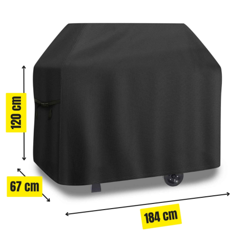 Husa gratar 184x67x120cm, Impermeabila, din material Oxford 500D, protectie BBQ, Universala [1]