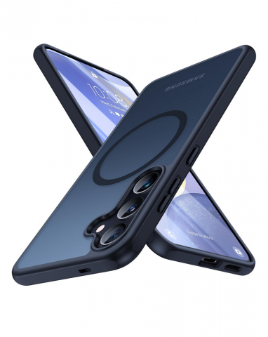 Huse, Folii & Accesorii Telefoane - Husă Magnetică pentru Samsung Galaxy S24 (6.2"), Humixx, Protecție Anticădere 4.2 m, Compatibilă MagSafe, Slim, Mată, Rezistentă la Șocuri și Zgârieturi – Neagră