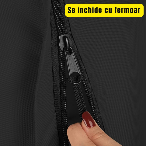 Husa impermeabila BOSKING pentru pat pliabil neagra cu fermoar 99.1 x 38.1 x 114.3 cm [2]