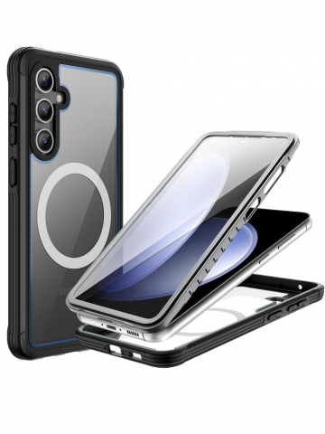 Huse, Folii & Accesorii Telefoane - Husa pentru Samsung Galaxy S23 FE, YIBENEU, Protectie 360°, Ecran Inclus, Rezistenta la Socuri, Praf si Caderi, Negru