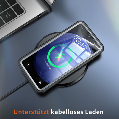 Husa pentru Samsung Galaxy S23 FE, YIBENEU, Protectie 360°, Ecran Inclus, Rezistenta la Socuri, Praf si Caderi, Negru [3]