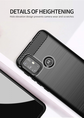 Husă TingYR Ultra Subțire din Silicon pentru Motorola Moto G10/G30, Negru, Rezistentă la Șocuri și Zgârieturi, JUTJ [4]