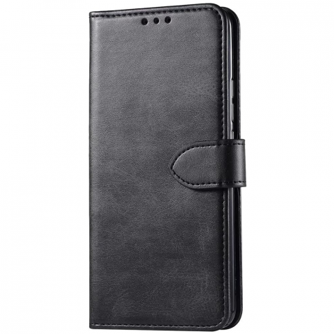 Husa Tip Portofel din Piele PU pentru HONOR 90 Lite 5G, GIOPUEY, Neagra [1]