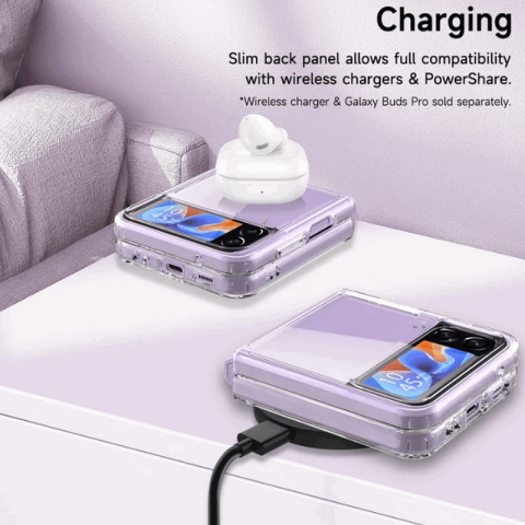 Husă transparentă pentru Samsung Galaxy Z Flip 4, BESINPO [4]