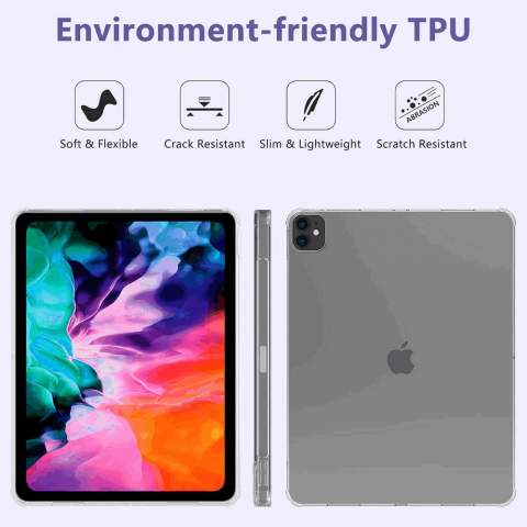 Husă Transparentă Slim pentru iPad Pro 12.9 inch, Generația a 6-a/a 5-a 2022/2021, 6CMZ [5]