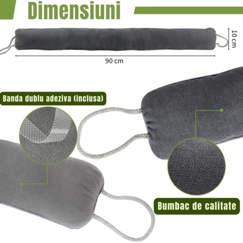 Izolator usa 93 cm anti-curent rulou etansare impotriva vantului si insectelor [2]