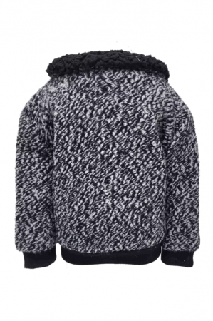 Jacheta de iarna din lana pentru copii si bebelusi,Alb/negru, CODE baby, 98 CM, 2/3 ani [2]