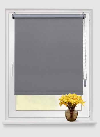 Decorațiuni Casă & Textile - Jaluzea Termica Blackout 60 x 160 cm, Gri, Fara Gaurire, cu Strat Intunecat si Certificare Oeko-Tex 100, OBdeco