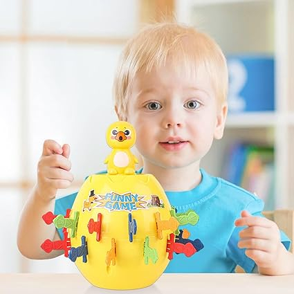Jucării & Jocuri - Joc Interactiv Rața Săltăreață, Joc Clasic cu Butoi și 24 de Săbii Colorate, pentru Copii 3+ Ani