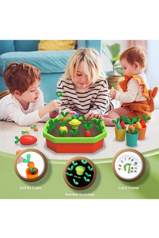 Joc recoltarea legumelor, Montessori, interactiv pentru copii 18+ luni BIK7 [5]