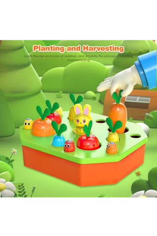 Joc recoltarea legumelor, Montessori, interactiv pentru copii 18+ luni BIK7 [2]