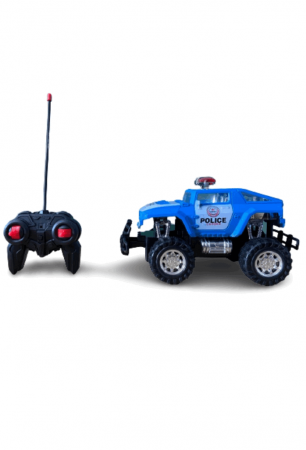 Jucarie Jeep de Politie cu Radiocomanda, OFF-ROAD, Cross-Country,4x4, scara 1:16, 4 Directii, albastru [1]