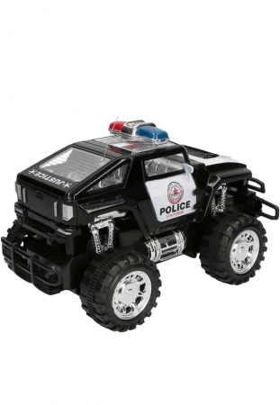 Jucării & Jocuri - Jucarie Jeep de Politie cu Radiocomanda, OFF-ROAD, Cross-Country,4x4, scara 1:16, 4 Directii, negru
