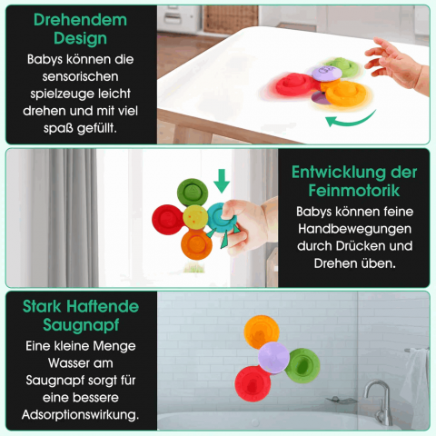 Jucarii de baie pentru copii, 8 bucati de silicon, Multicolor, RQAF [3]