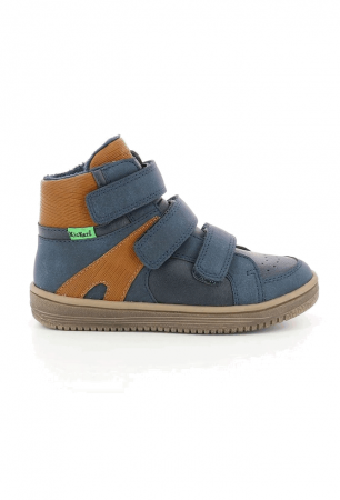 Îmbrăcăminte & Încălțăminte - Kickers kids, Ghete Lohan 739363-30 M Bleumarin/Orange 103