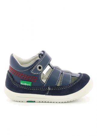 Îmbrăcăminte & Încălțăminte - Kickers pantofi decupati cu scai, Kits Marine, Bleumarin, 20 EU