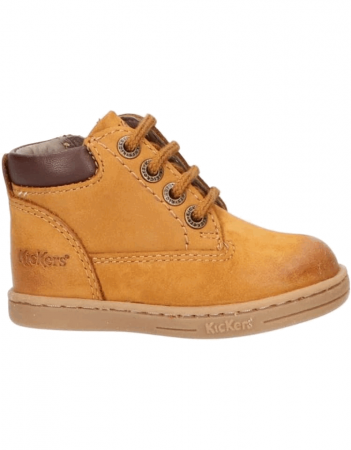 Îmbrăcăminte & Încălțăminte - Kickers Tackland, Ghete de piele nabuc, Maro, 22 EU