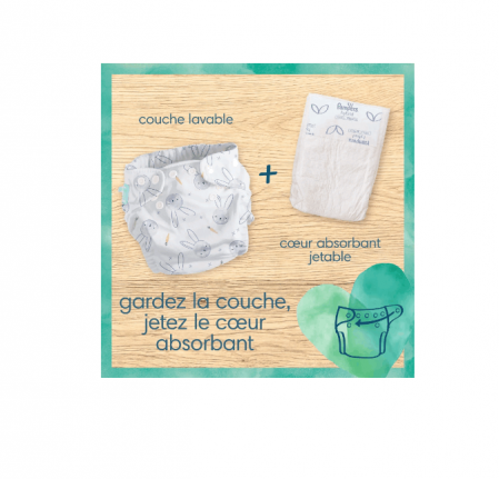 Kit Pampers hybrid Harmonie, 3-16 kg, 1 scutec lavabil + 15 tampoane absorbante de unica folosinta [2]