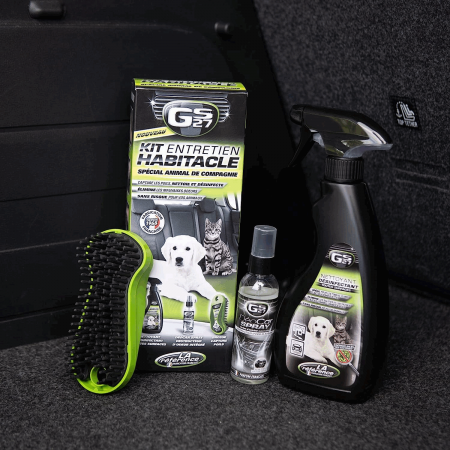 Kit profesional special pentru ingrijirea interioara a masinilor - Perie pentru parul animalelor de companie + Detergent auto + Odorizant, gs27 [3]