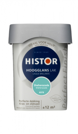 Grădină & Bricolaj - Lac colorat, Histor, pe baza de terebentina, turcoaz-6978, 750 ml