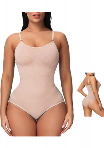 Îmbrăcăminte & Încălțăminte - Lenjerie de Corp Modelatoare, Invisibilă, Subțire, Pentru Slăbire, CheChury, bej, XL