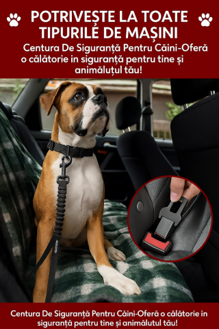 Lesa pentru caini sau pisici, centura de siguranta pentru masina, 53-69 cm [7]
