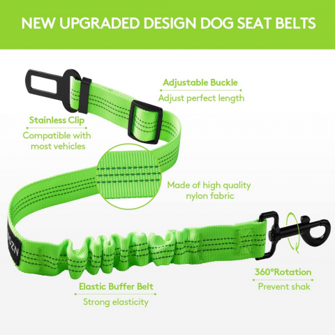 Lesa pentru caini sau pisici, centura de siguranta pentru masina, 53-69 cm [5]