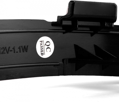 Lumină Dinamică de Semnalizare LIGHTDELUX, 2 Indicatoare Laterale pentru Oglindă, Stânga/Dreapta, pentru VW Passat B8 și Arteon, Negru, V-170640 [6]