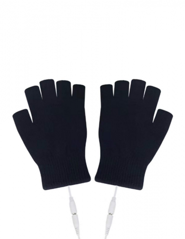 Mănuși Unisex pentru Femei și Bărbați, Încălzite USB, pentru Iarnă, pentru Laptop, Lavabile, Negre [1]
