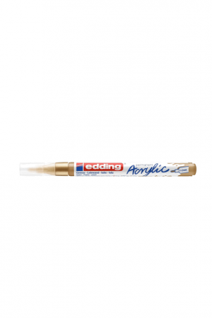 Rechizite, Birotică & Papetărie - Marker permanent acrylic Edding 924 1-2MM auriu
