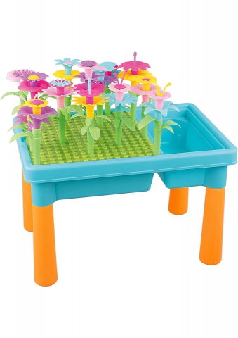 Jucării & Jocuri - Masă de Joacă pentru Copii, 3 in 1, joaca cu nisip, apa si de gradina, RedCrab