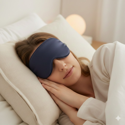 Sănătate - masca-dormit-satin-glov-blocare-lumina-albastru